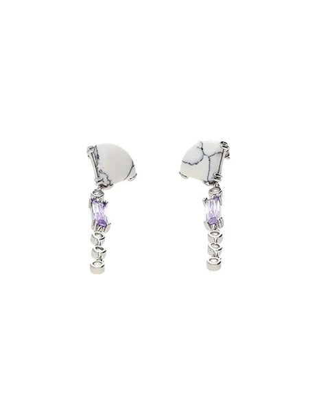 Amethyst Drops in 92.5 Silver