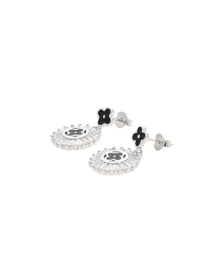 Clover Radiance Earrings in 92.5 Silver