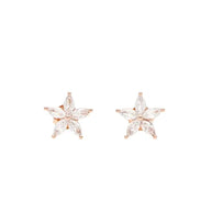 Rose Classic Solitaire Studs in 92.5 Silver