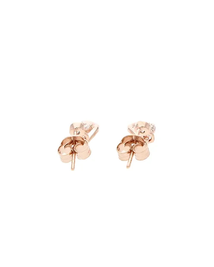 Rose Petal Drop Earrings in 92.5 Silver