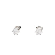 Luna Solitaire Studs in 92.5 Silver