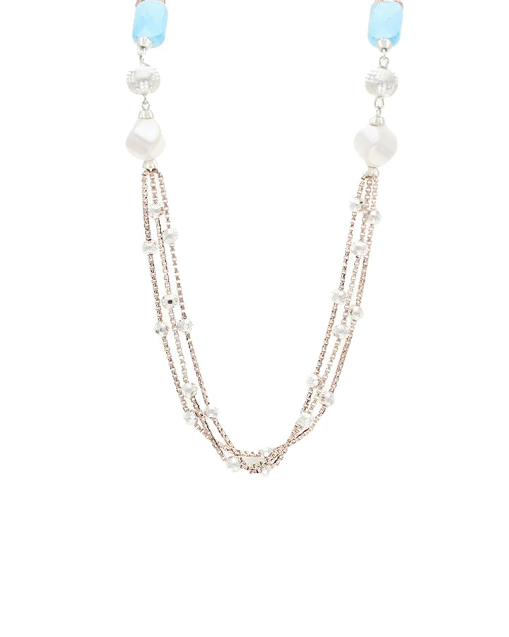 Azure Luxe Layer Necklace in 92.5 Silver