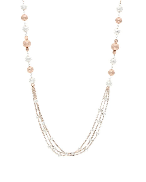 Pearl Cascade Layer Necklace in 92.5 Silver