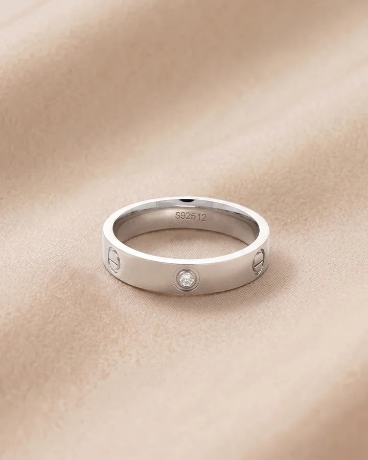 Crown Spark Ring in 92.5 Silver