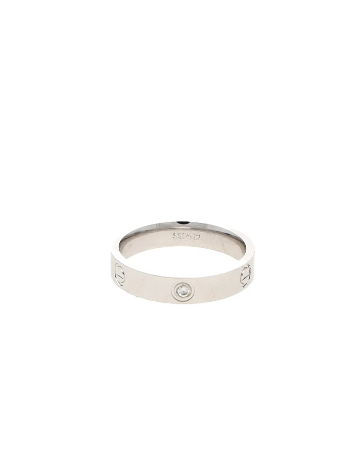 Crown Spark Ring in 92.5 Silver
