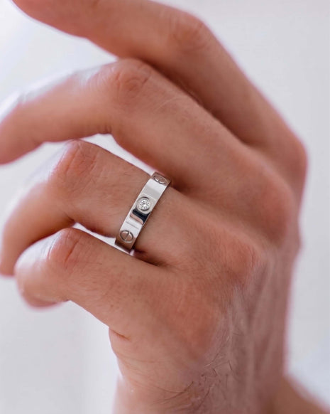 Crown Spark Ring in 92.5 Silver