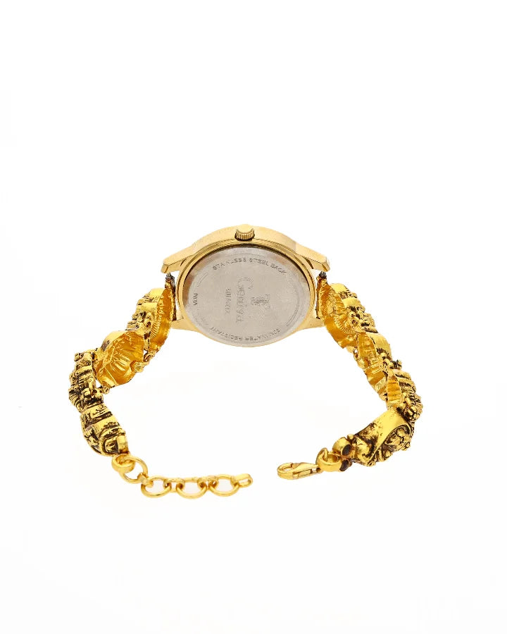 Lakshmi Emerald Peacock Watch in 92.5 Silver