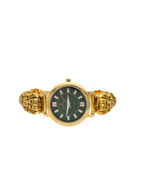 Lakshmi Emerald Watch in 92.5 Silver