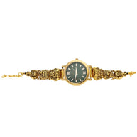 Lakshmi Emerald Watch in 92.5 Silver