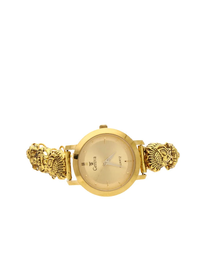 Lakshmi Golden Aura Watch in 92.5 Silver