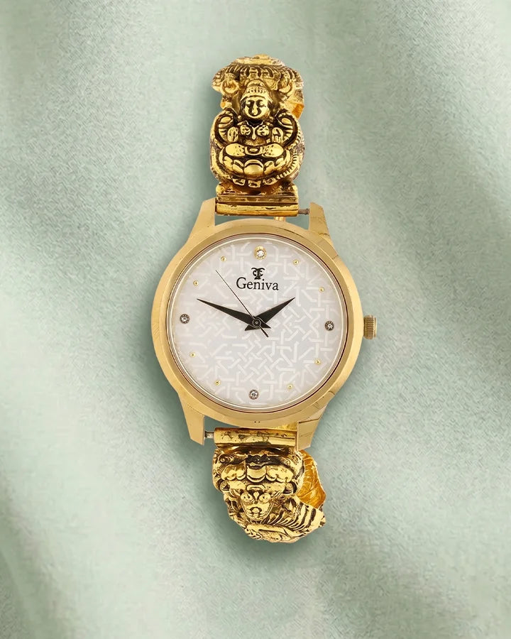 Lakshmi Sapphire Peacock Watch in 92.5 Silver