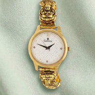 Lakshmi Sapphire Peacock Watch in 92.5 Silver