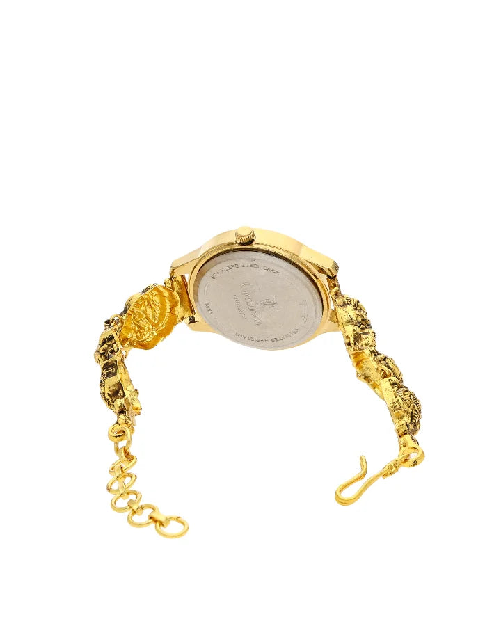 Lakshmi Sapphire Peacock Watch in 92.5 Silver