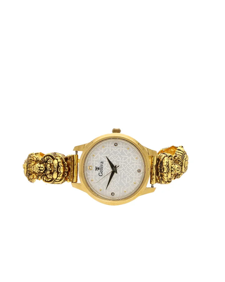 Lakshmi Sapphire Peacock Watch in 92.5 Silver