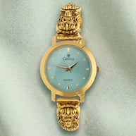 Lakshmi Teal Harmony Watch in 92.5 Silver