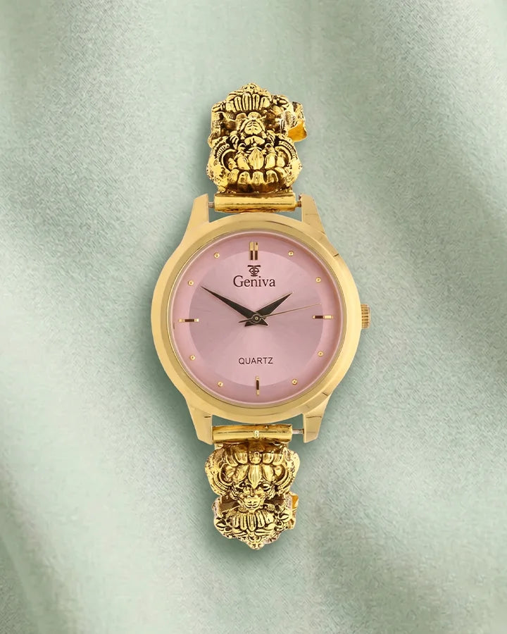 Lakshmi Blush Elegance Watch in 92.5 Silver