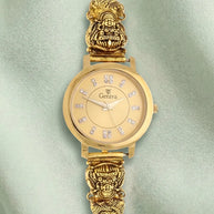 Lakshmi Golden Glory Watch in 92.5 Silver