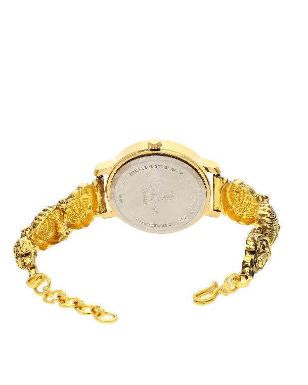 Lakshmi Golden Glory Watch in 92.5 Silver