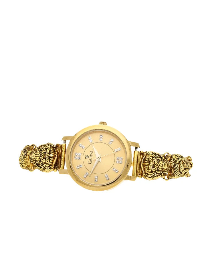 Lakshmi Golden Glory Watch in 92.5 Silver