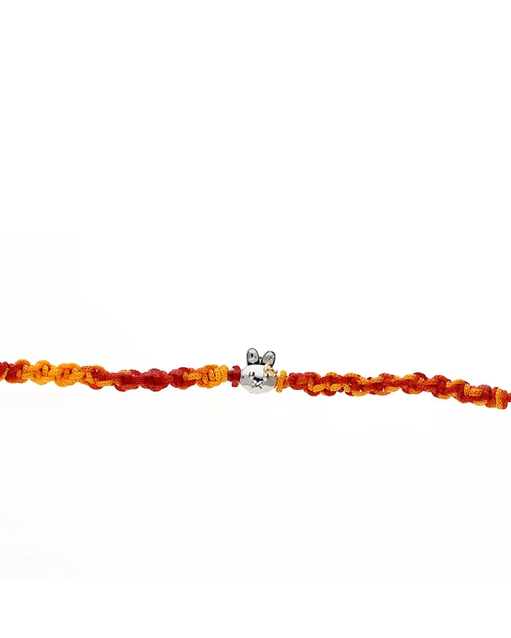 Kitty Bow Kids Rakhi in 92.5 Silver