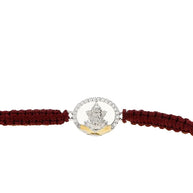 Ganesha Rakhi in 92.5 Silver
