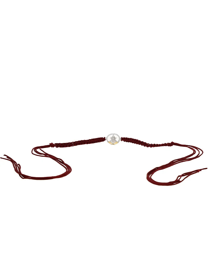 Ganesha Rakhi in 92.5 Silver