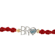 Bro Diamond Rakhi in 92.5 Silver