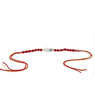 Bro Diamond Rakhi in 92.5 Silver