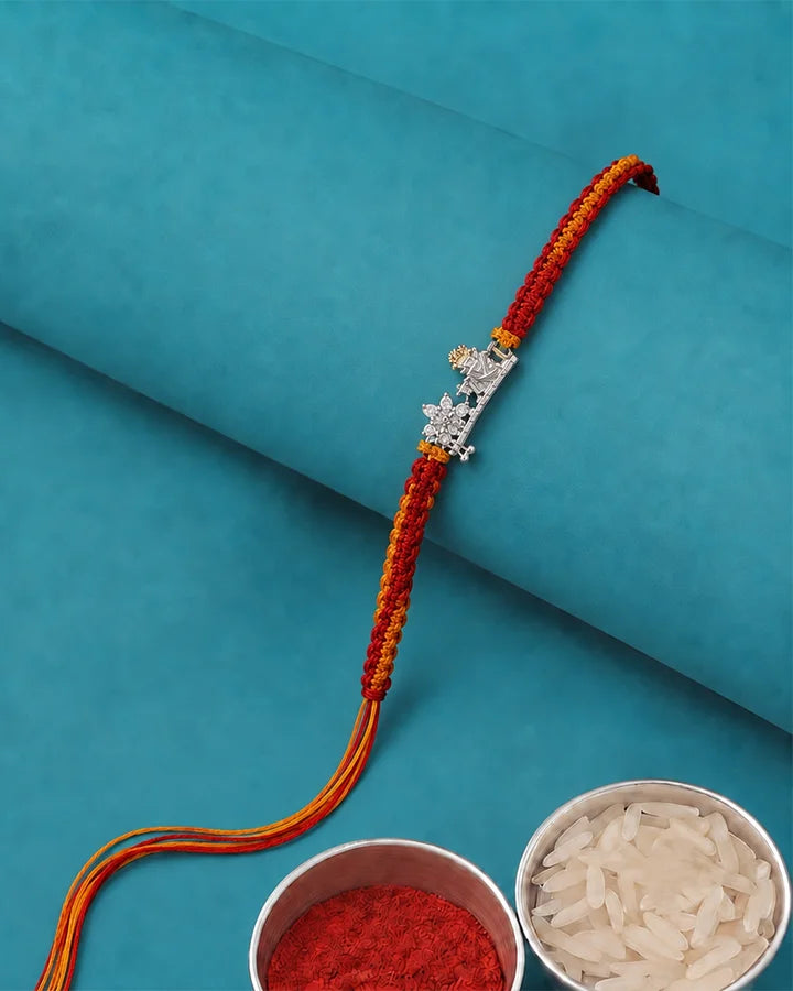 Krishna Turban Rakhi in 92.5 Silver