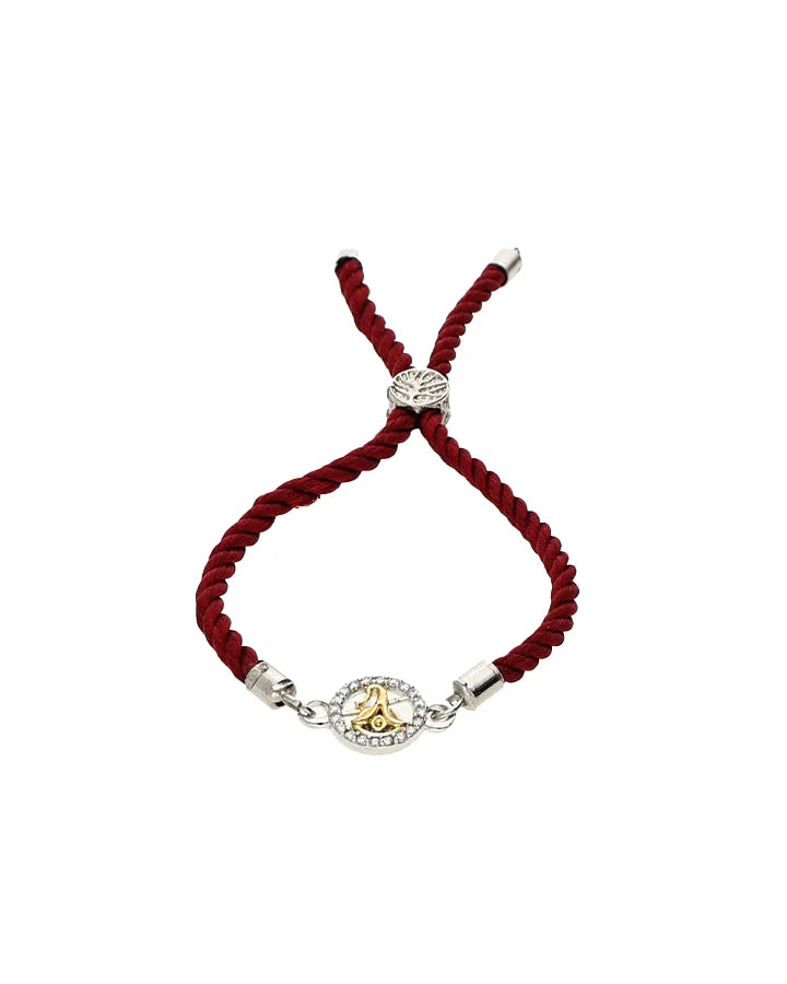 Ganesha Stone Rakhi in 92.5 Silver
