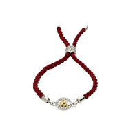 Ganesha Stone Rakhi in 92.5 Silver