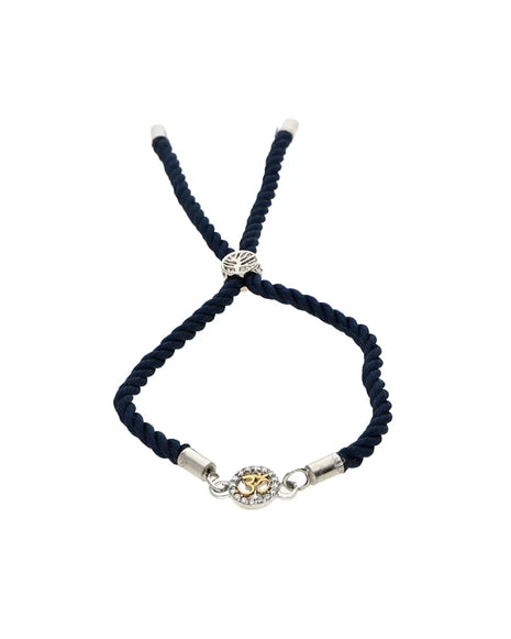 Om Stone Rakhi in 92.5 Silver