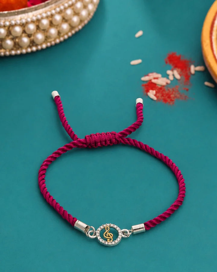 Music Rakhi in 92.5 Silver