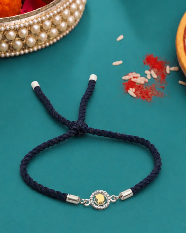 Apple Rakhi in 92.5 Silver