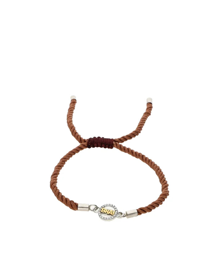 Bhai Stone Rakhi in 92.5 Silver