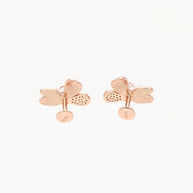 Blush Floral Pearl Studs in 92.5 silver