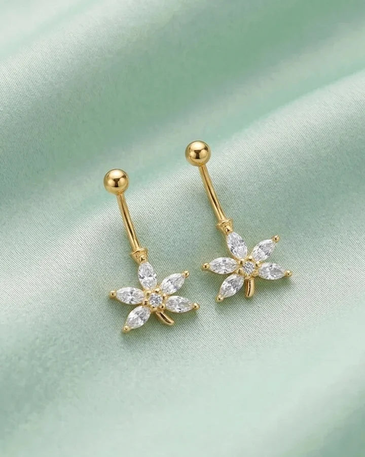 Golden Petal Bugdi in 92.5 Silver