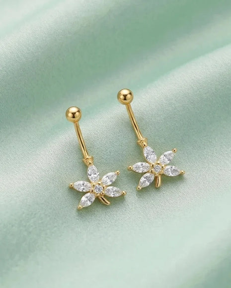 Golden Petal Bugdi in 92.5 Silver