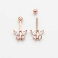 Rose Butterfly Bugdi in 92.5 Silver
