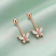 Rose Butterfly Bugdi in 92.5 Silver