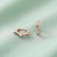 Rose Spoke Hoop Earrings in 92.5 Silver