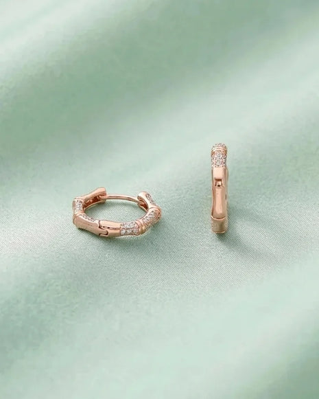 Rose Rhythm Hoops in 92.5 Silver