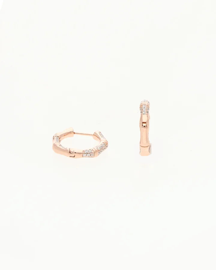 Rose Rhythm Hoops in 92.5 Silver