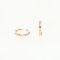 Rose Rhythm Hoops in 92.5 Silver