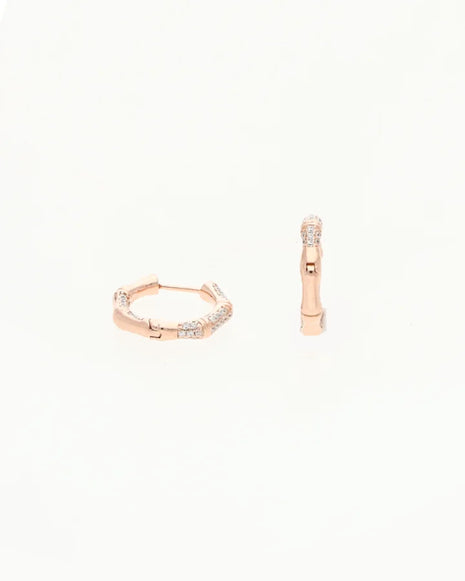 Rose Rhythm Hoops in 92.5 Silver