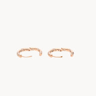 Rose Linea Hoops in 92.5 Silver