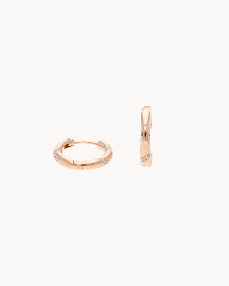 Rose Linea Hoops in 92.5 Silver