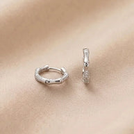 Silver Rhythm Hoops in 92.5 Silver