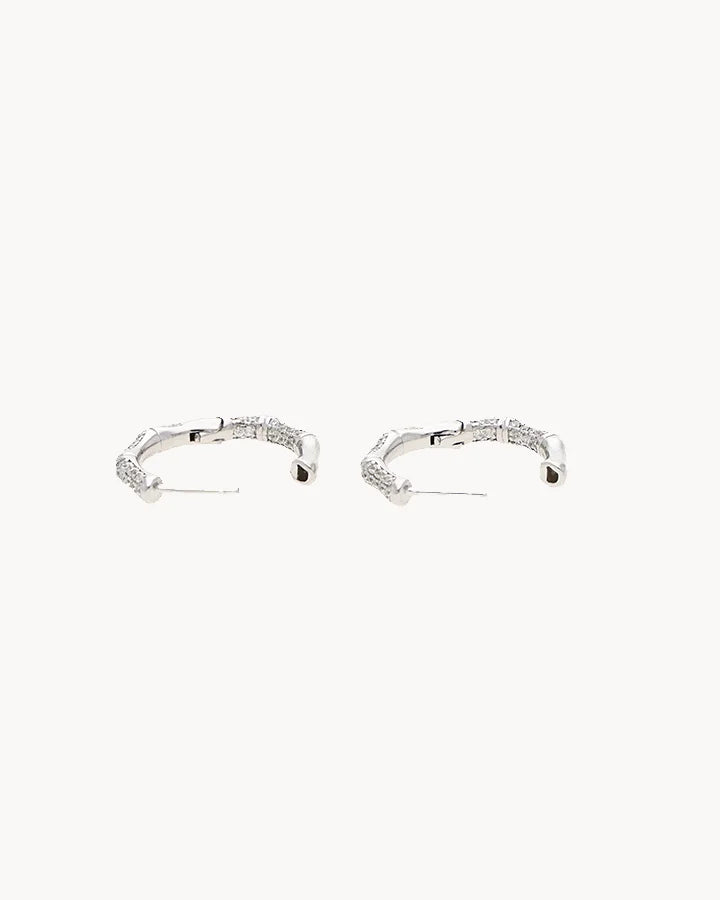 Silver Rhythm Hoops in 92.5 Silver