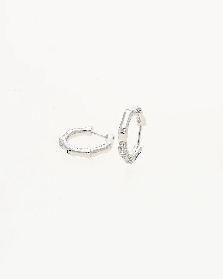 Silver Rhythm Hoops in 92.5 Silver